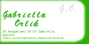 gabriella orlik business card